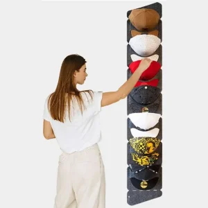 Bolsa De Almacenamiento Para Gorra De Béisbol Estante De Fieltro Para Almacenamiento Colgante Armario De Dormitorio