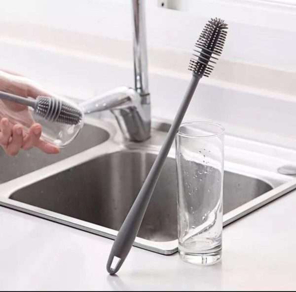 Cepillos de limpieza de calidad lava botella silicona limpia vasos 2 Cepillos de limpieza de calidad lava botella silicona limpia vasos - Imagen 2