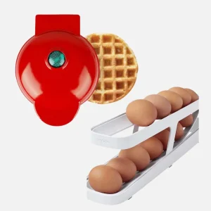 combo mini waflera mas contenedor de huevos