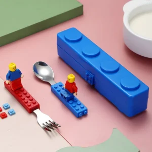 Cubiertos portátil modelo lego