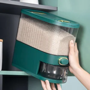 Dispensador de arroz de 5 kilos Contenedor de arroz ahorra espacio