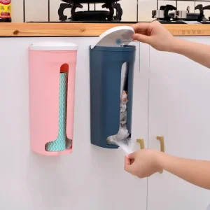 Organizador Dispensador de Bolsa estuche de almacenamiento con tapa