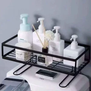 Estante organizador de baño para inodoro ahorra espacio