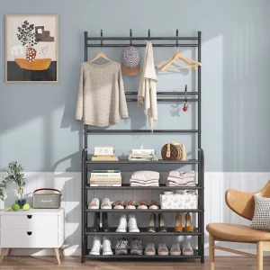 Organizador de zapatos 5 niveles con perchero