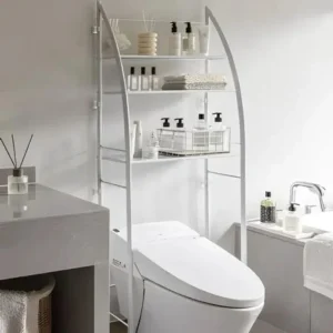 Organizador estante 3 niveles baño curvo