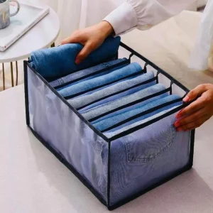 Organizador de cajones de tela para almacenar pantalones