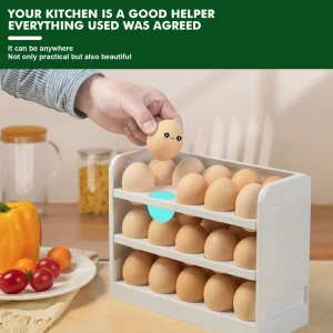 Organizador de huevos 3 niveles