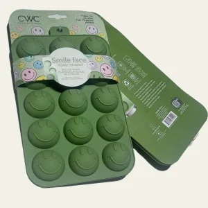 Pack 2 Moldes de Silicona Smile Face 15 cavidades sin BPA