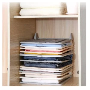 Pack de 6 unidades de separadores de ropa cajón camisa