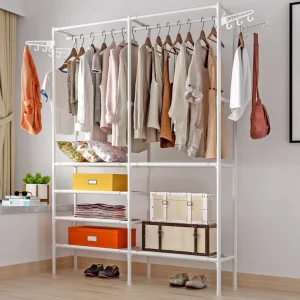Ropero Armario Closet Perchero Organizador Ropa 2 Cuerpos