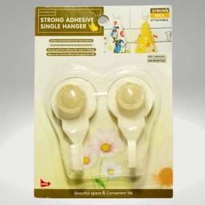 Set de 2 ganchos para colgar Adhesivo Fuerte Strong Single Hanger Snap Hook