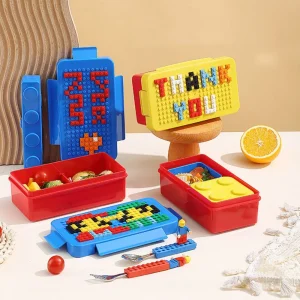 Set de 3 Taper modelo lego Taper Lonchera Lego