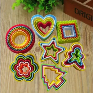 Set de 5 Moldes para lonchera de niños formas cortadores de galleta ST