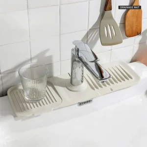 Tapete absorbente de silicona reutilizable para grifo de fregadero