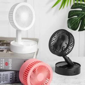Ventilador de Escritorio Plegable 3 Velocidades silencioso recargable Usb