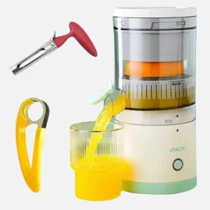 Combo Exprimidor cítricos recargable portátil Cortador de alimentos en rodajas Descorazonador de Manzana
