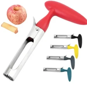 descorazonador de manzana rojo