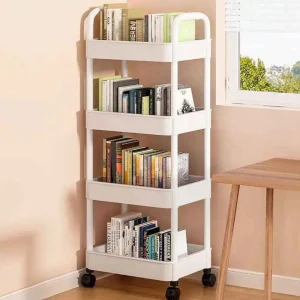 organizador 4 niveles con asa y ruedas