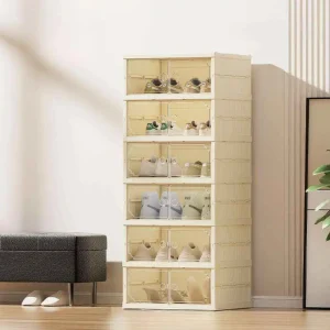 zapatera doble plegable 6 niveles